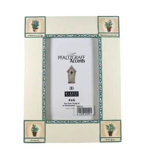 Pfaltzgraff Accents Picture Frame 4x6 - Naturewood  Herb Garden Nature Theme